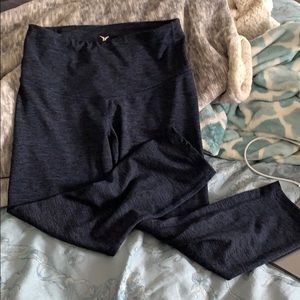 Active Blue Striped Leggings